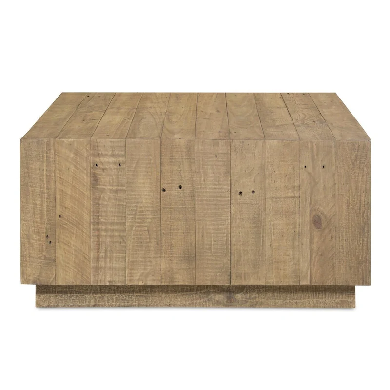 NADAAL STUDIOS Niall, Square Wooden Coffee Table, Brown - 31.5 X 31.5 X 16