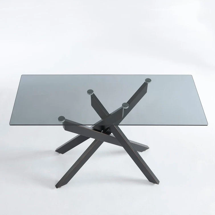 45.3 Glass Top Console Table - N/A