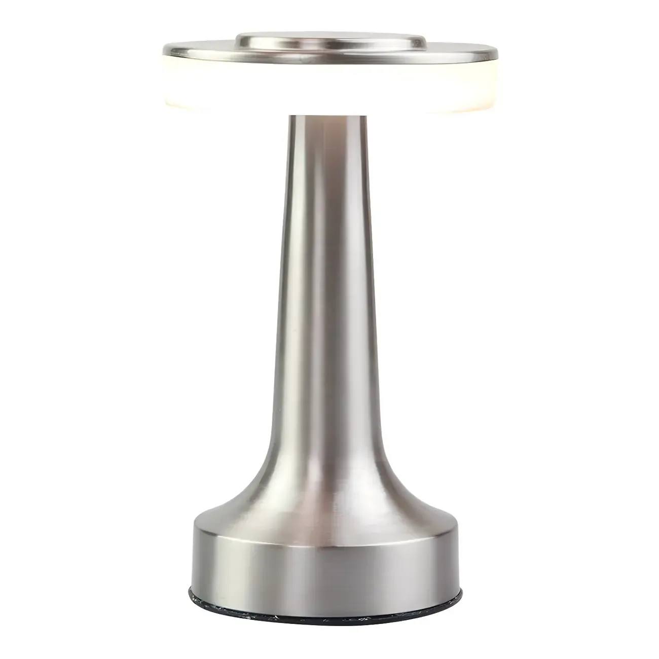 Modern Simple Touching Gold Metal LED Drum Shade Table Lamp