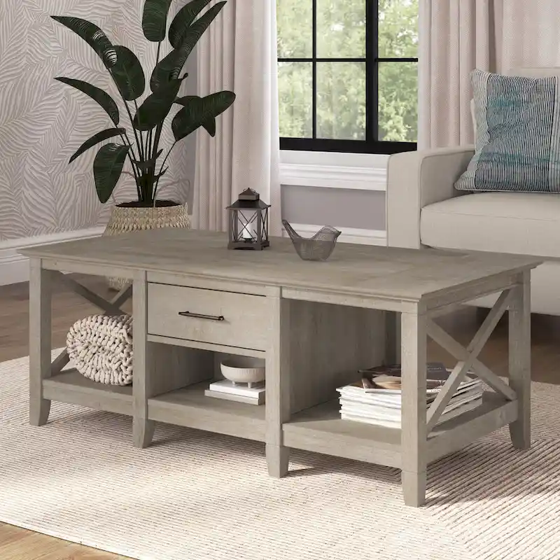 Key West Coffee Table with Storage by Bush Furniture