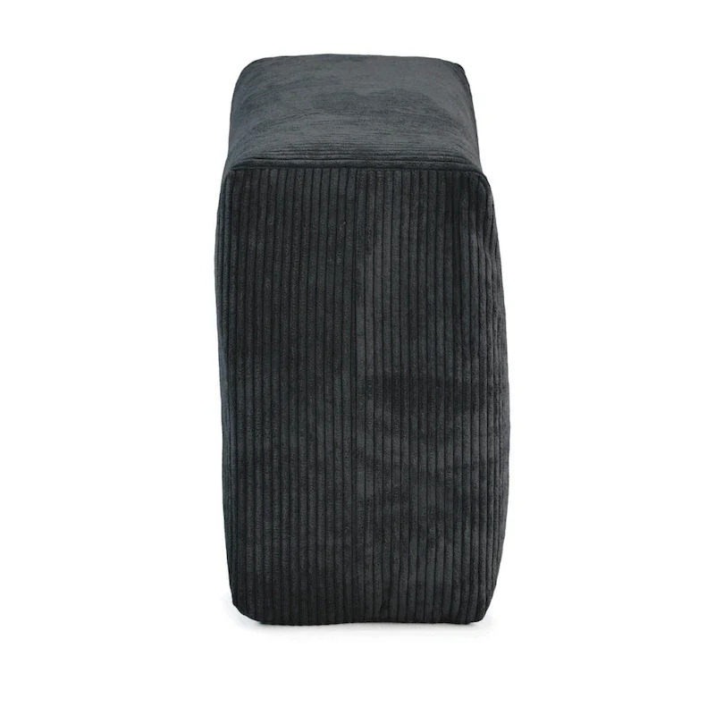 Large U-Shape Linen Reversible Modular Seating Component Sectional with 2 Ottoman