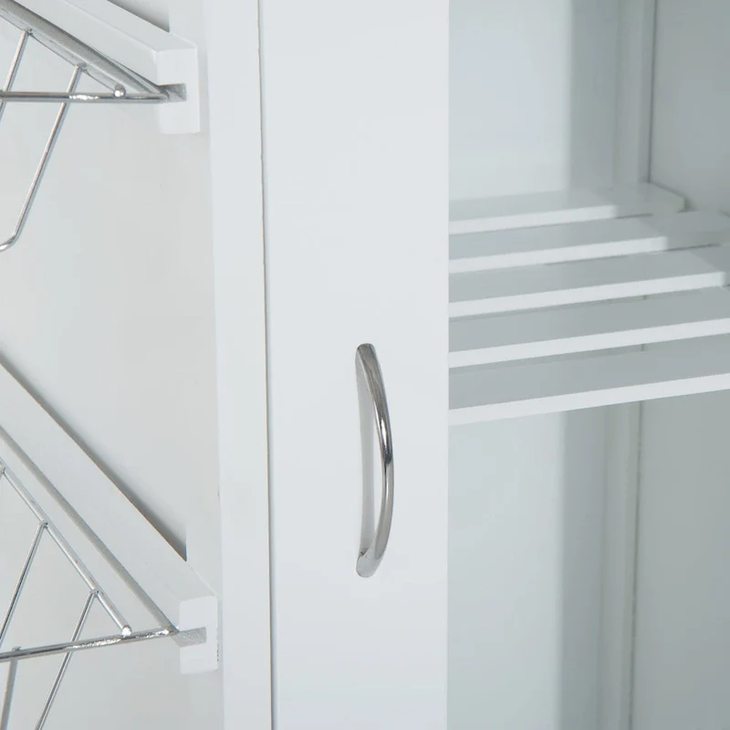 28 White Rolling Kitchen Trolley Serving Cart