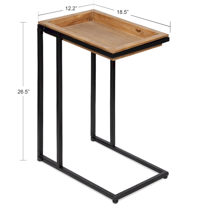 Kate and Laurel Lockridge Wood C-Table