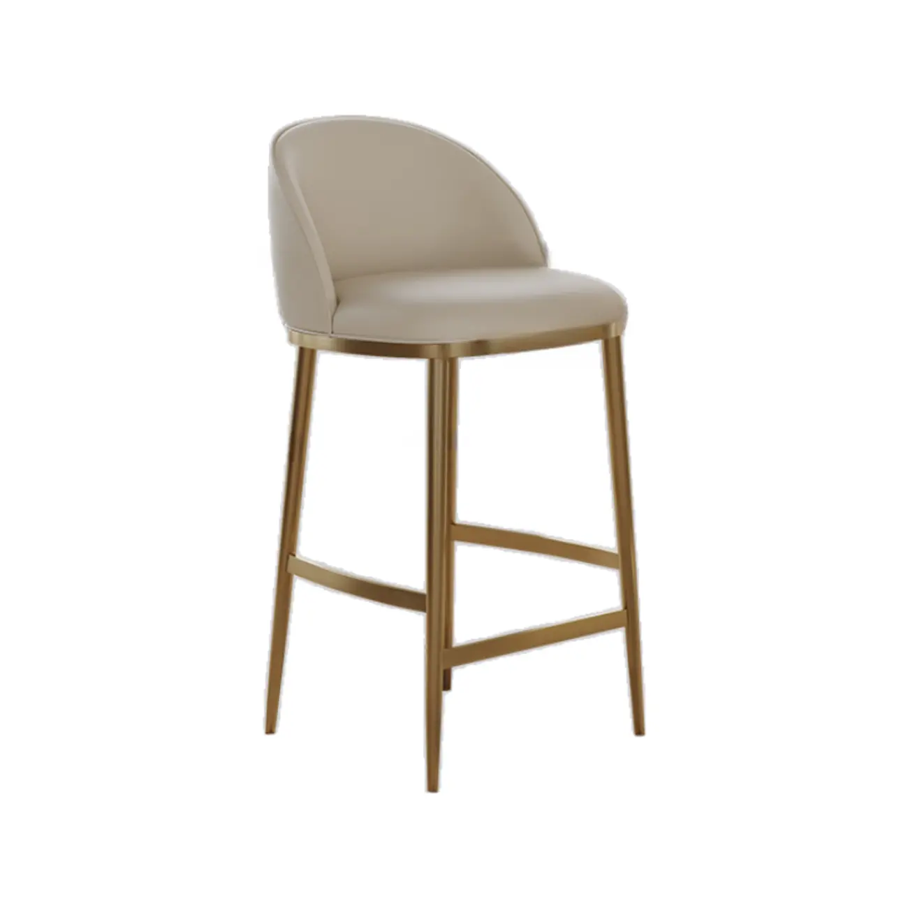 Mid Century Modern Leather Bar Stools Counter Height