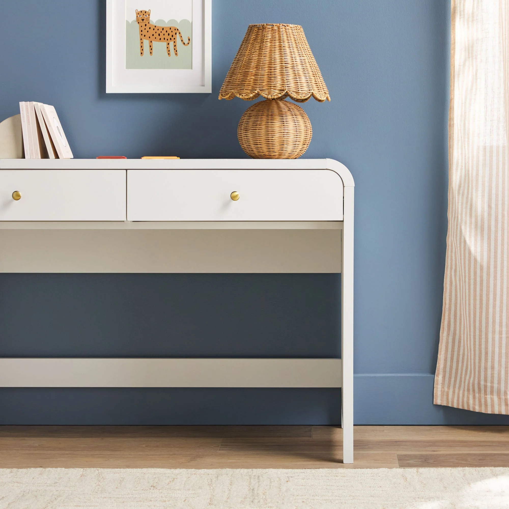 Zoey Modern Curve Design Writing Desk