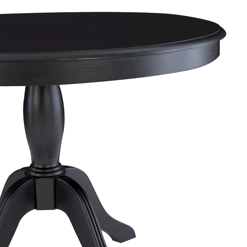 Round Solid Wood Pedestal Table