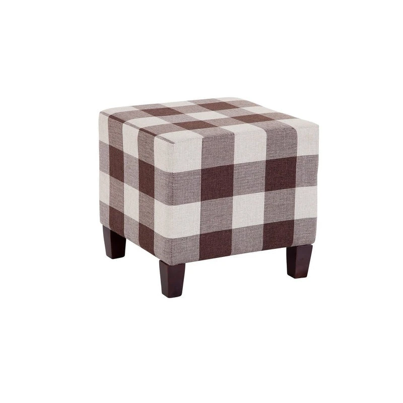 Grafton Home Stockton Plaid/Checkered Ottoman/Footrest