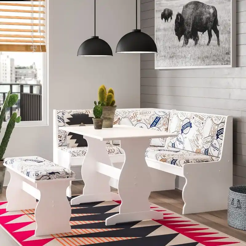 Breakfast Nook 3-piece Dining Set