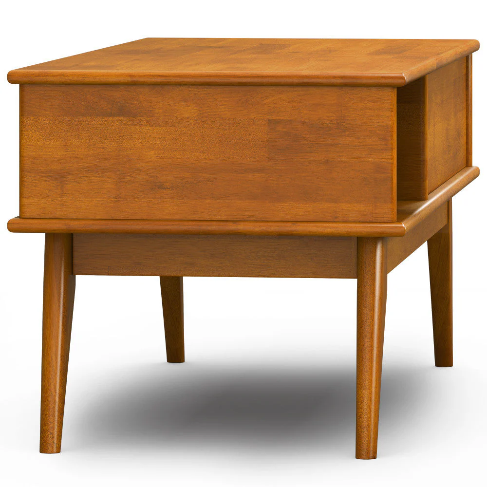Walker Edison | Mid-Century Teak Wood Lift Top Coffee Table