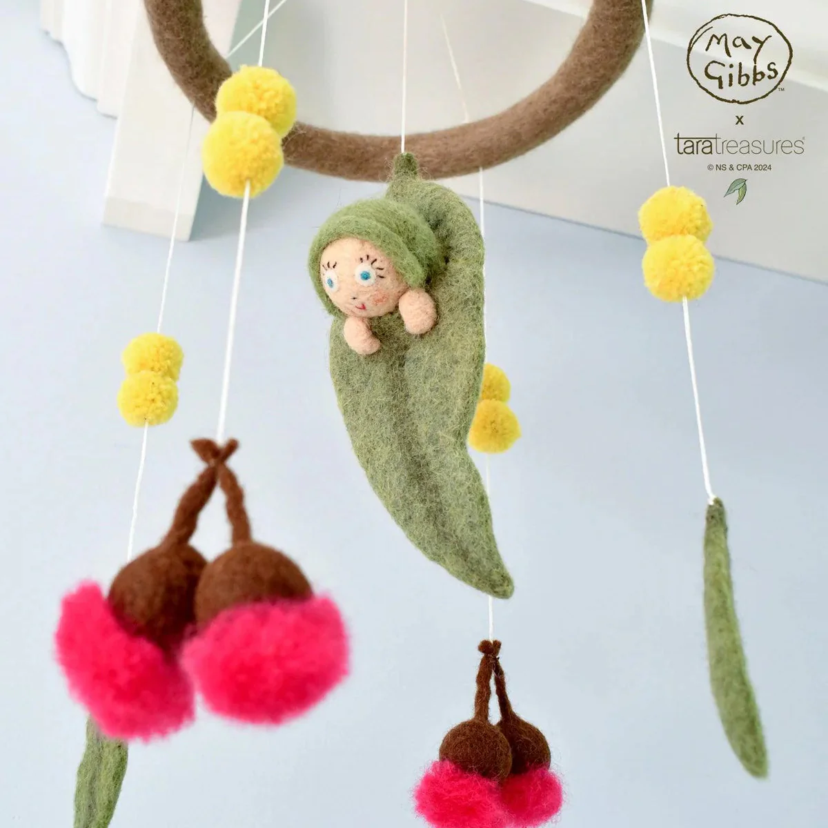 Tara Treasures x May Gibbs Gumnut Baby Cot Mobile