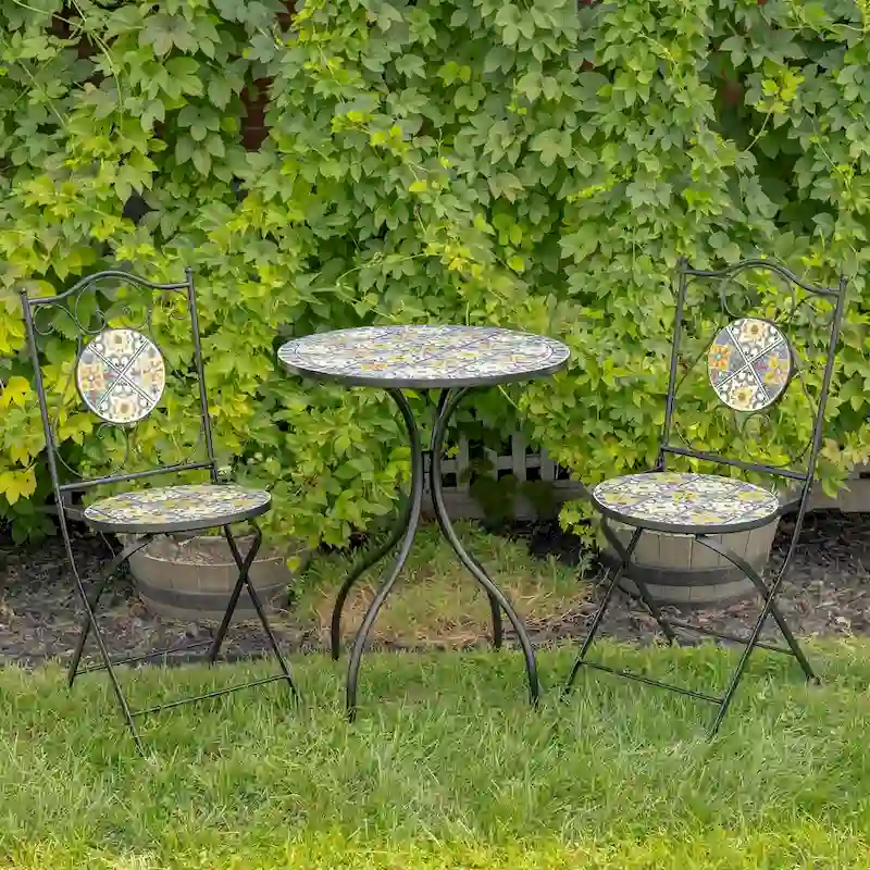 Mosaic Bistro Sets - 23.5x23.5x29.75