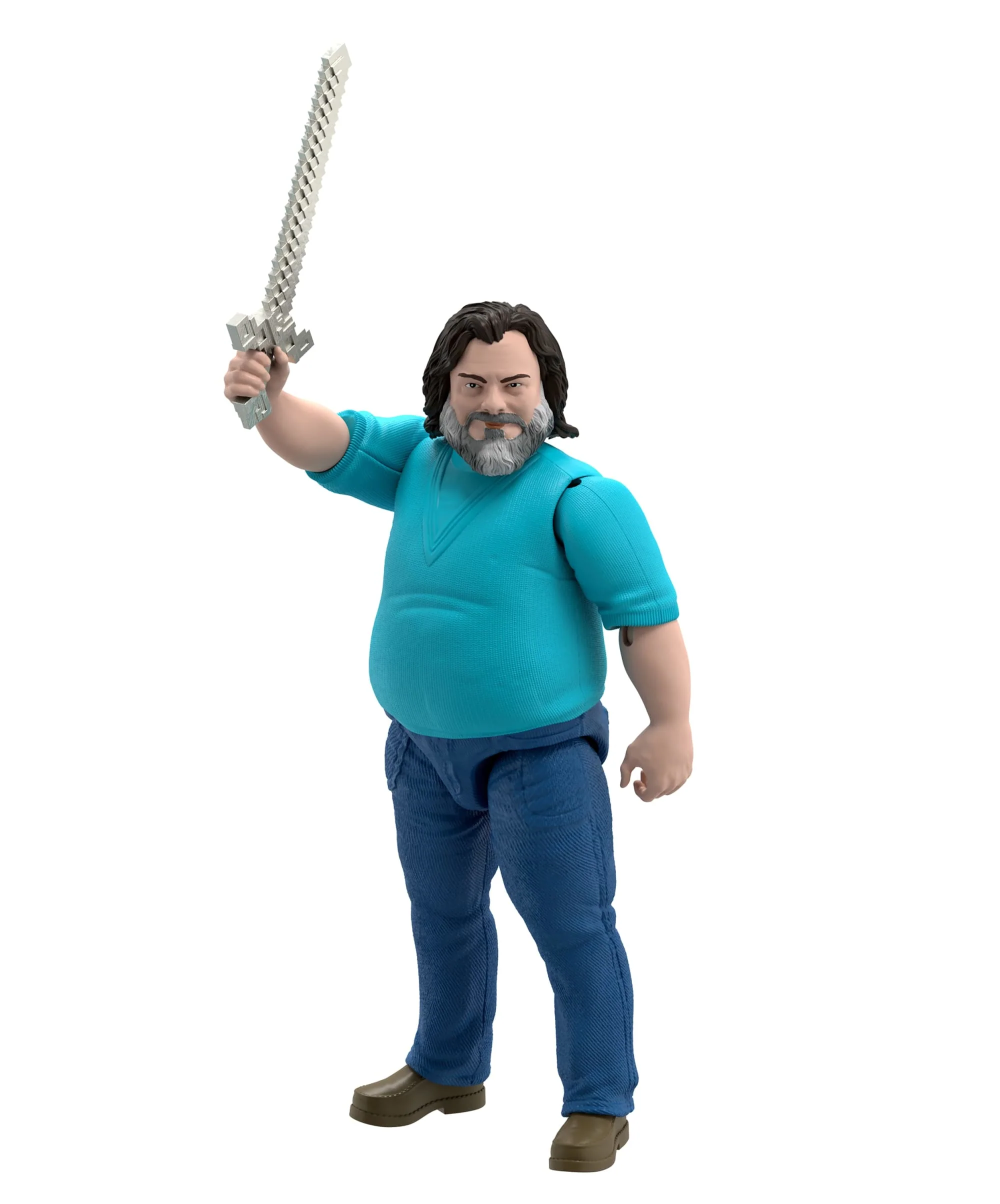 Minecraft Steve Large-Scale Action Figure, 12-Inch Character Collectible Inspired By The Movie