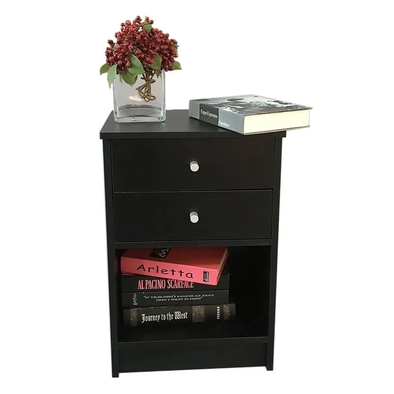 Simplify bedroom furniture Bedside End Table 1/2 Drawer Nightstand 2 Styles