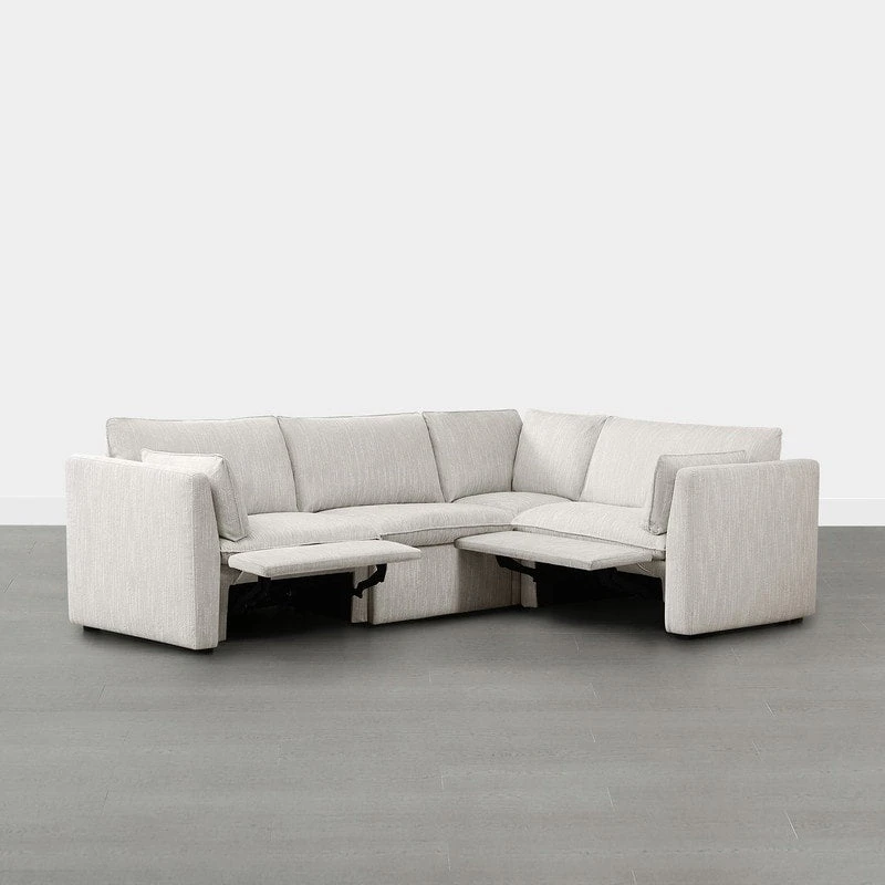 Cypress 107W L-shape Power Reclining Sectional Sofa Couch