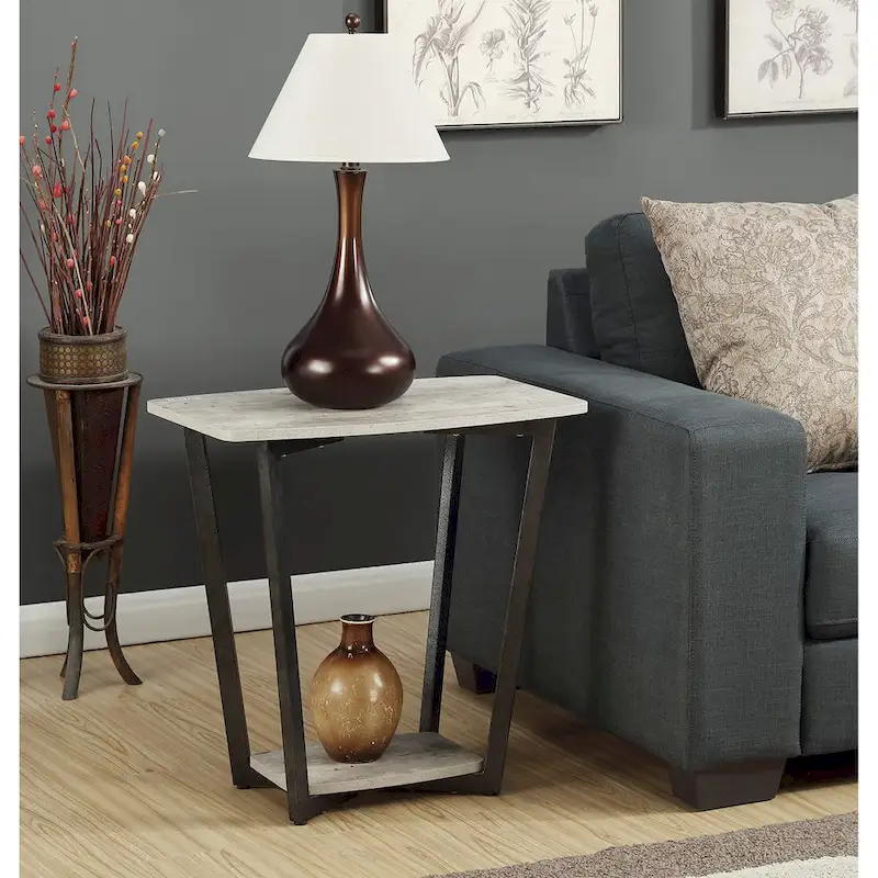 Convenience Concepts Graystone End Table with Shelf