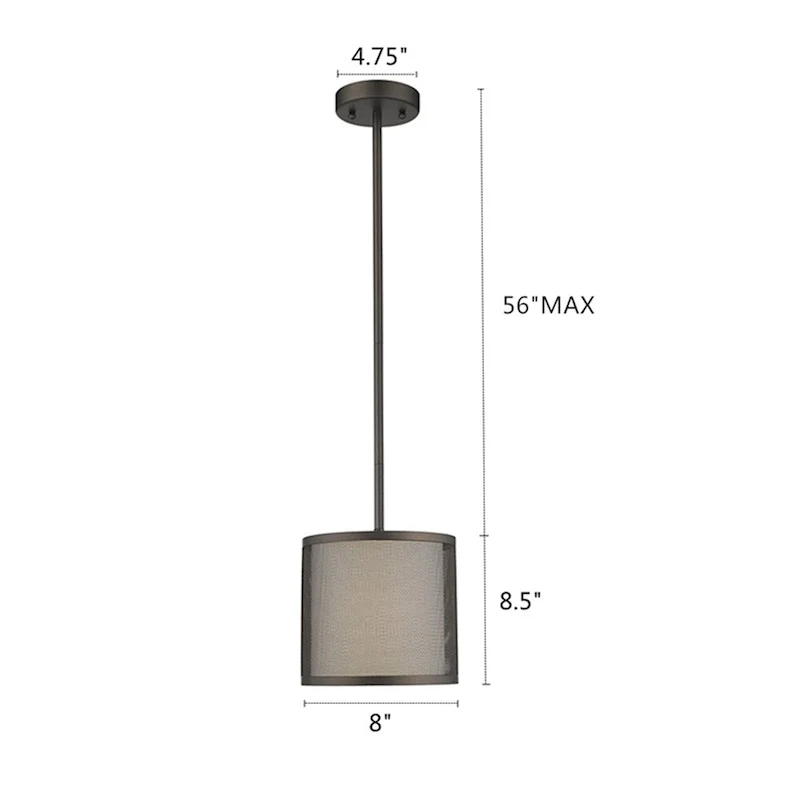 1-light Oil Rubbed Bronze Pendant - Oil Rubbed Bronze - Oil Rubbed Bronze