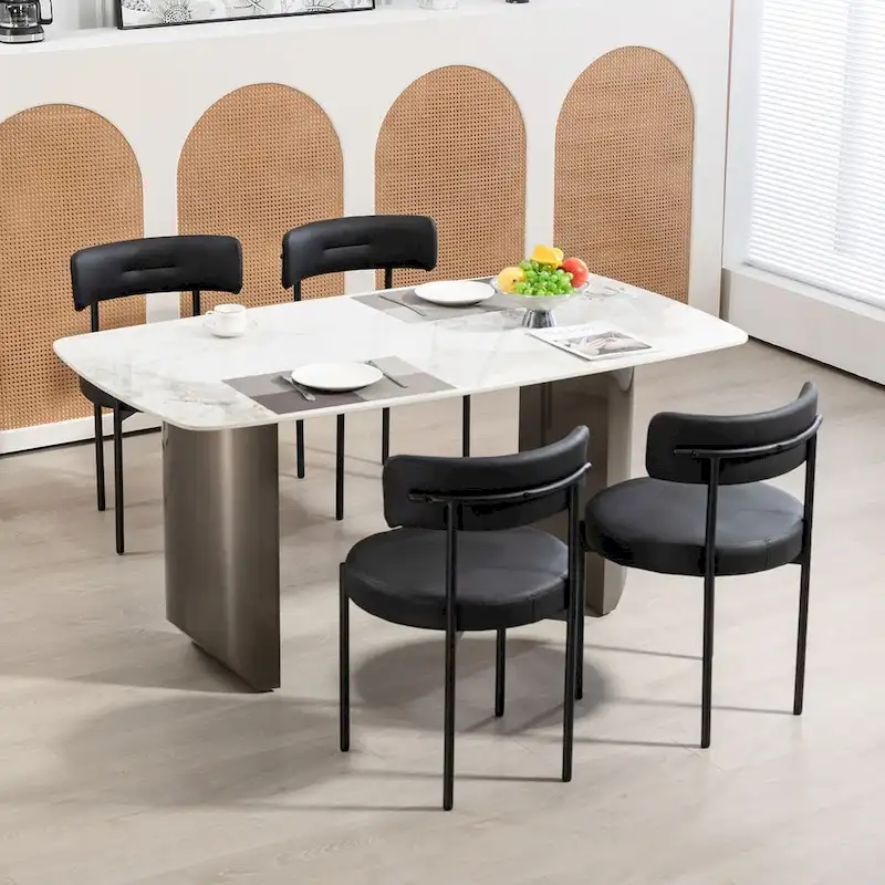 AVAWING Dining Chairs Mid-Century Modern Kitchen Chairs Set of 4