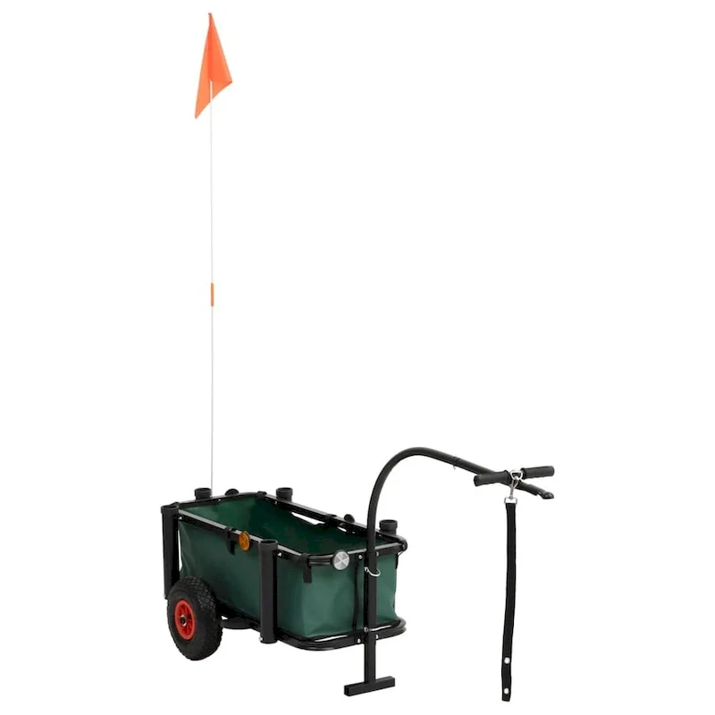 Fishing Trolley Black Steel - 34.3 x 14.6 x 32.3