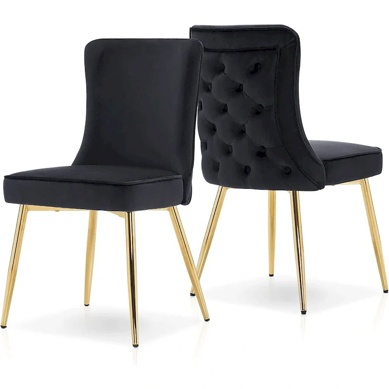 Tufted Button Back Room Chair Set of 2