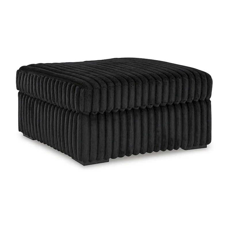 Signature Design by Ashley Midnight-Madness Black Oversized Accent Ottoman