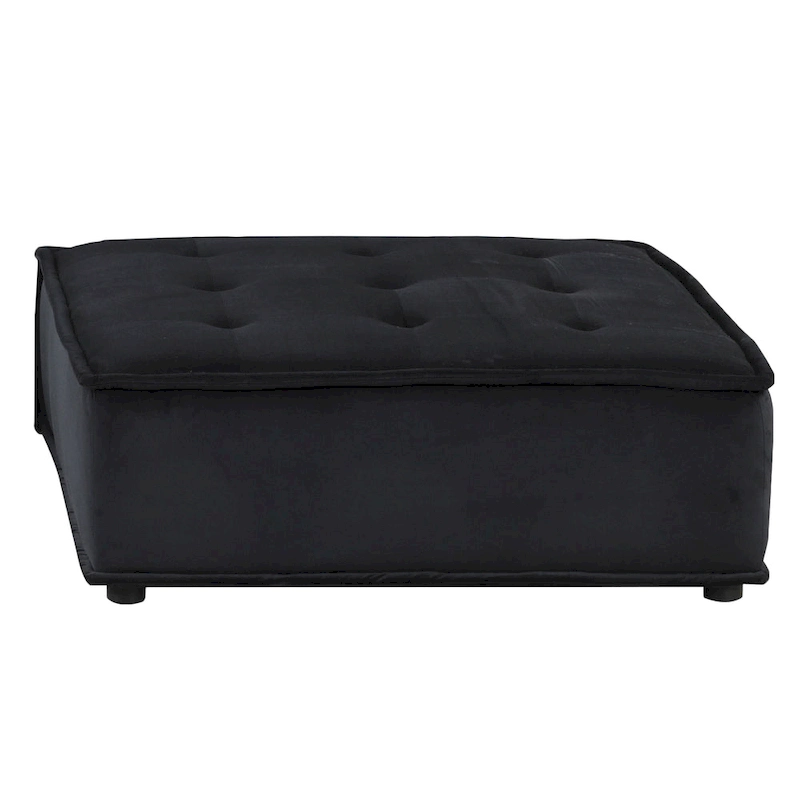 Velvet Armless Lounge Chair