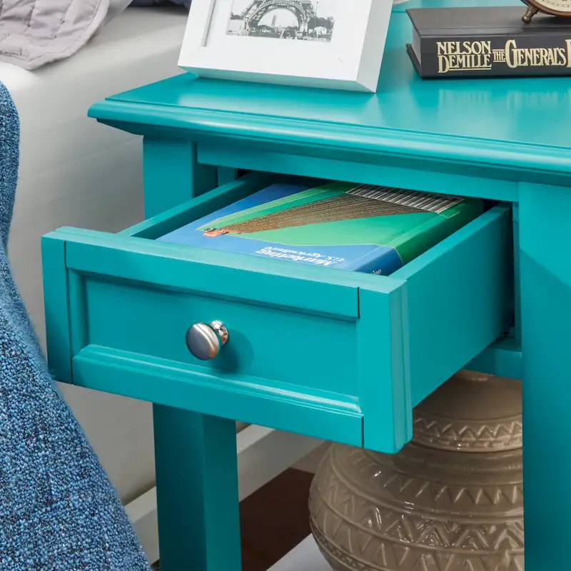Zayden 1-drawer Side Table with Charging Station by iNSPIRE Q Bold