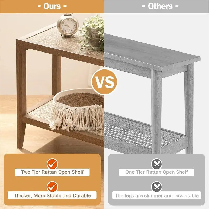 End Table Living Room Set of 2 - 14D x 24W x 24H