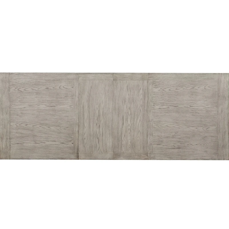 Rectangular Dining Table with Leaves in Gray Oak