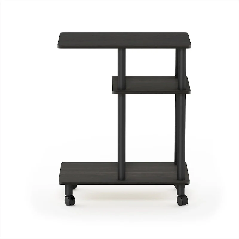 Turn-N-Tube U Shape Sofa Side Table with Casters
