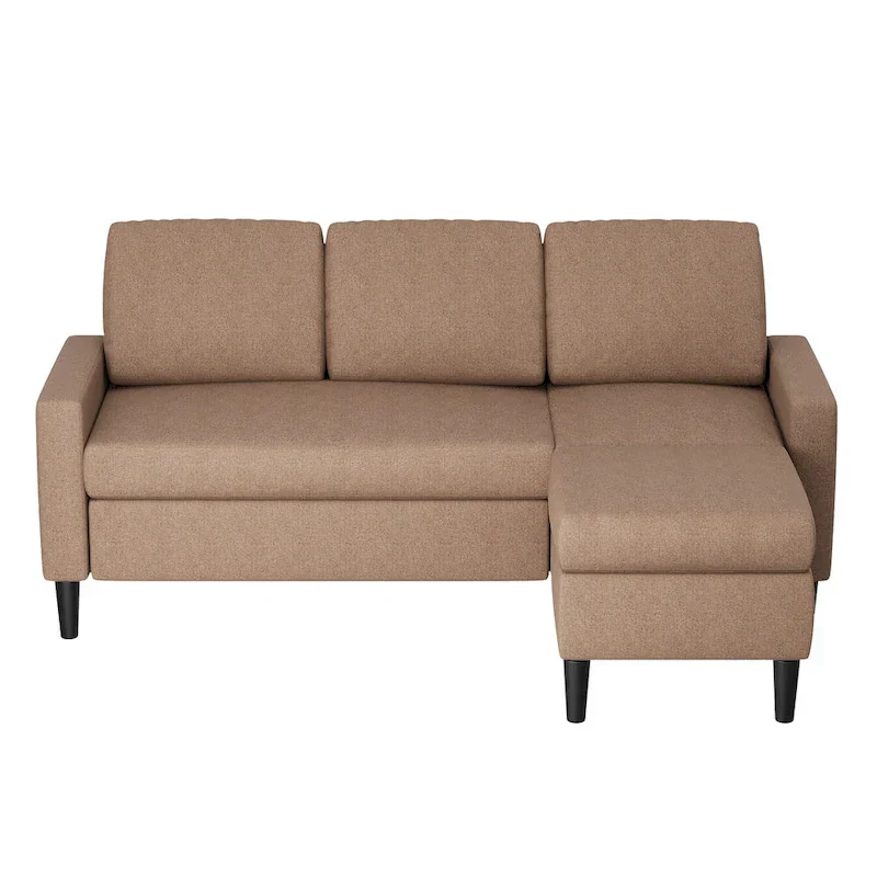 Futzca 74 Convertible Sectional Sofa Couch, Small L-Shaped Sofa