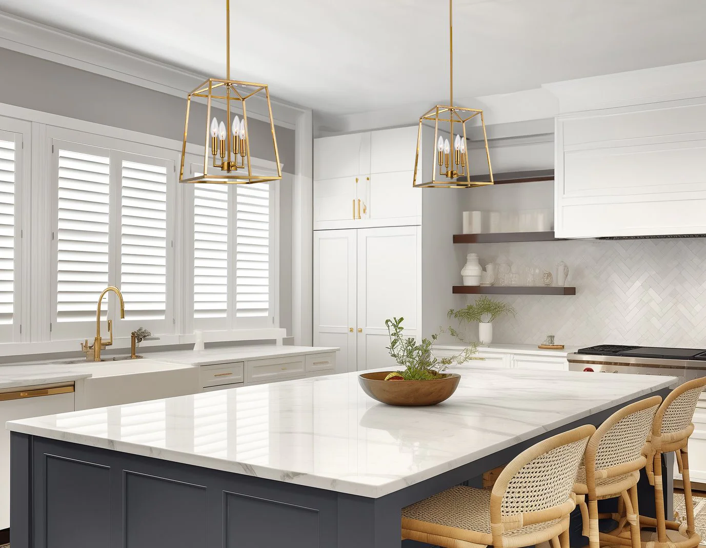 Bellevue 16 4-Light Modern Farmhouse Lantern Pendant Light