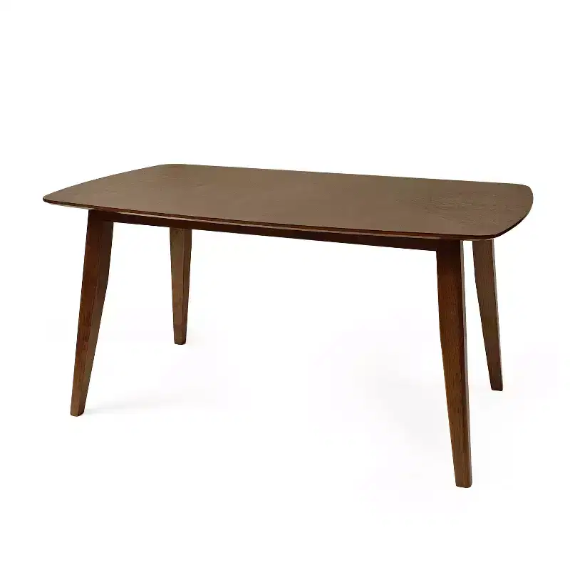 Christopher Knight Home Darien Mid-Century Rubber Wood Dining Table, Walnut