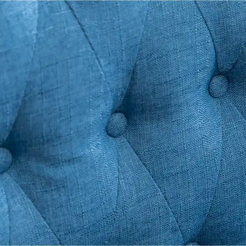 Roundhill Furniture Siena Counter Height Button Tufted Back Solid Wood Stools, Set of 2