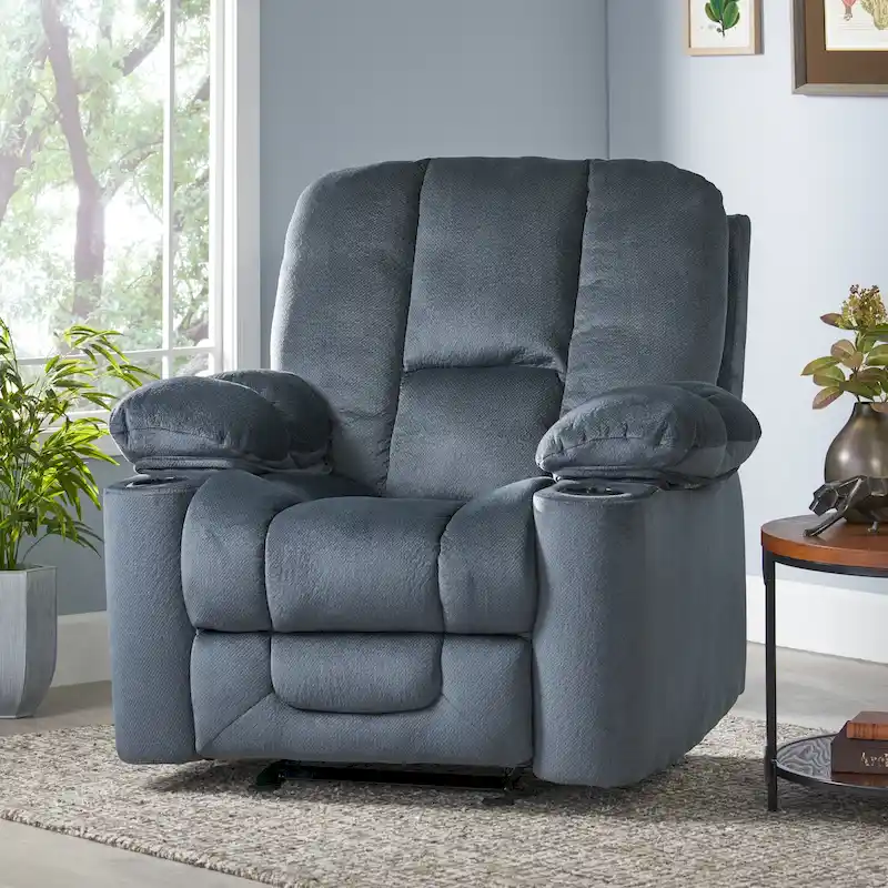 Christopher Knight Home Gannon Fabric Reclining Glider Club Chair