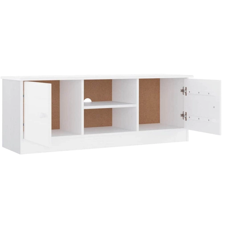 vidaXL TV Stand ALTA 44.1x13.8x16.1 Solid Wood Pine - 44.1 x 13.8 x 16.1