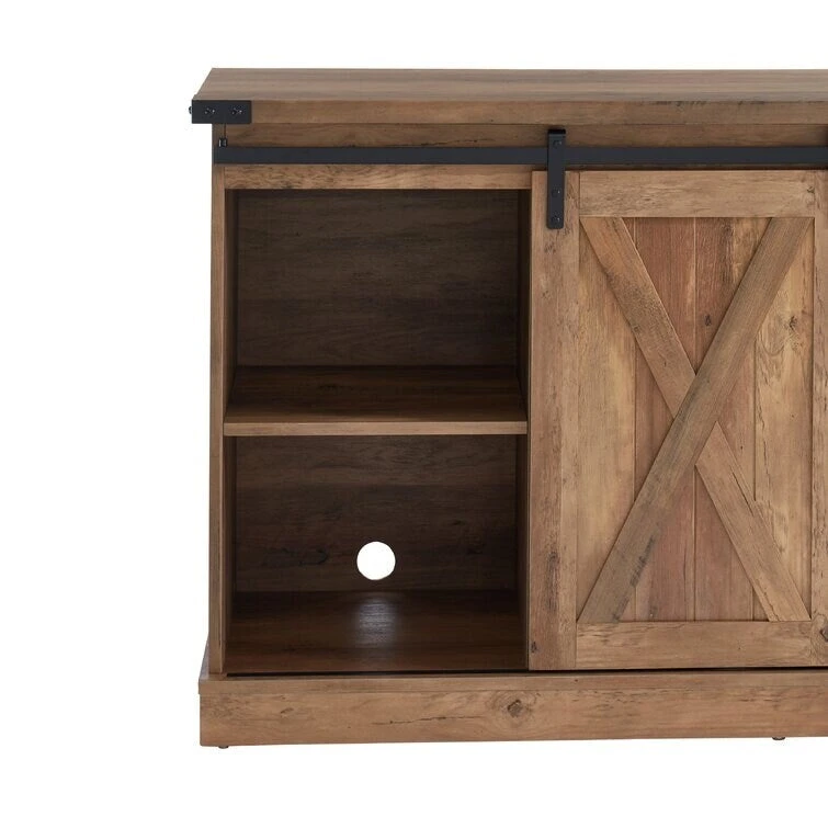 Wood Media Console TV Stand Entertainment Center