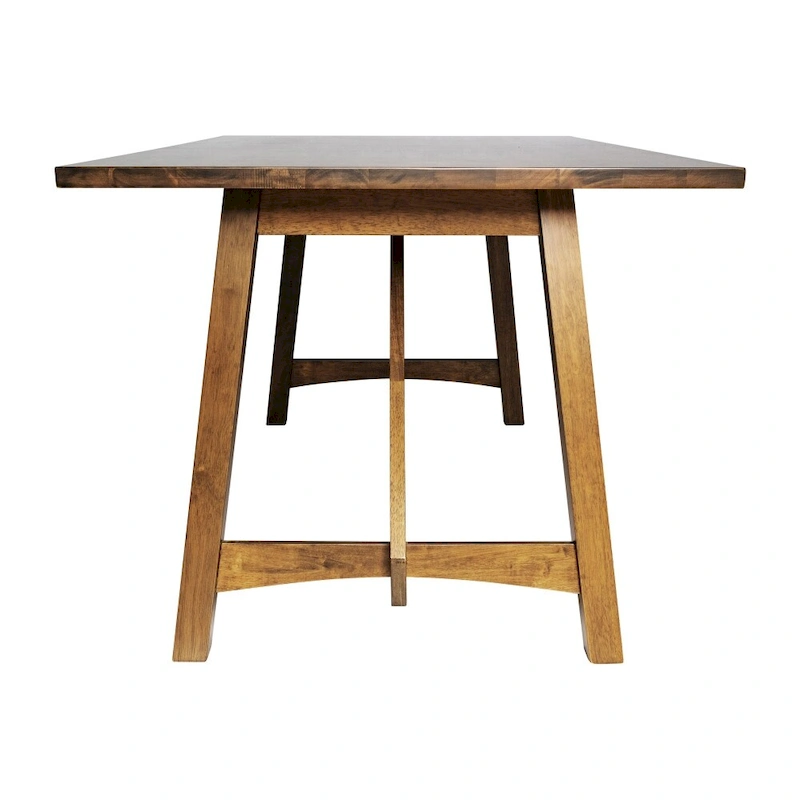 Solid Wood Commercial Grade Trestle Base Dining Table
