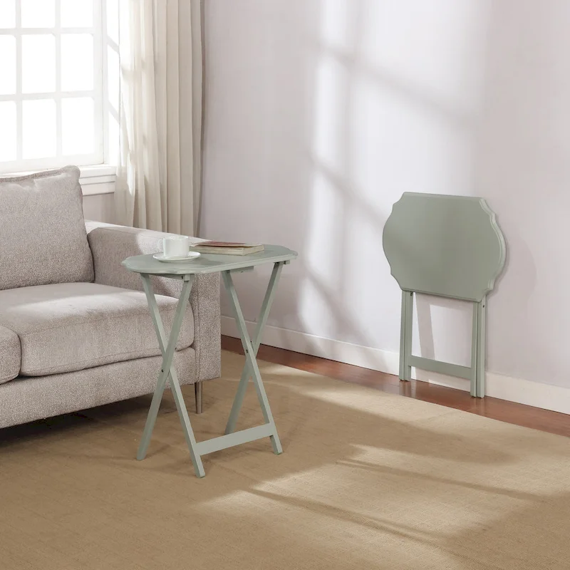 Hedda Folding Snack Tray (Set of 2)