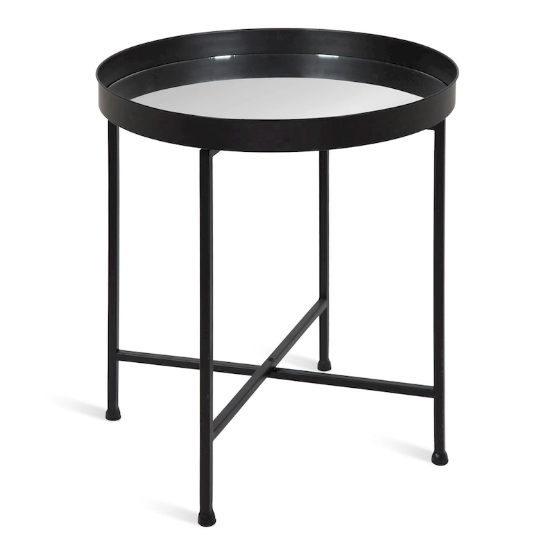 Kate and Laurel Celia Round Metal Side Table - 18.25x18.25x22