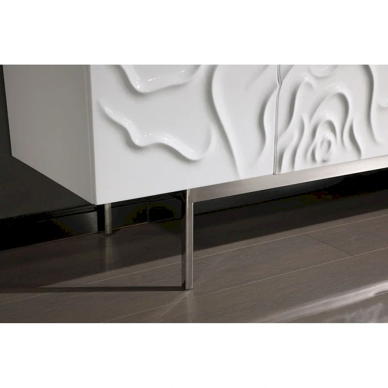 Modrest Gwen Modern White High Gloss Buffet