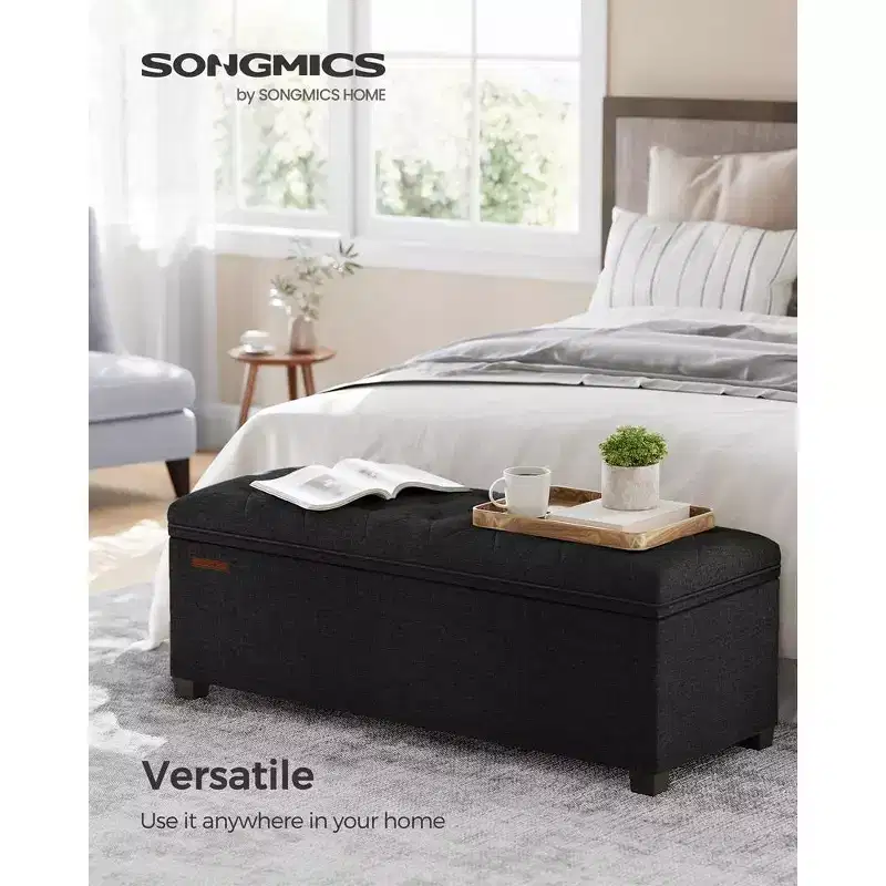 Storage Ottoman Bench Hold up to 660lbs Ottoman with Storage Bedroom Ottoman Bench