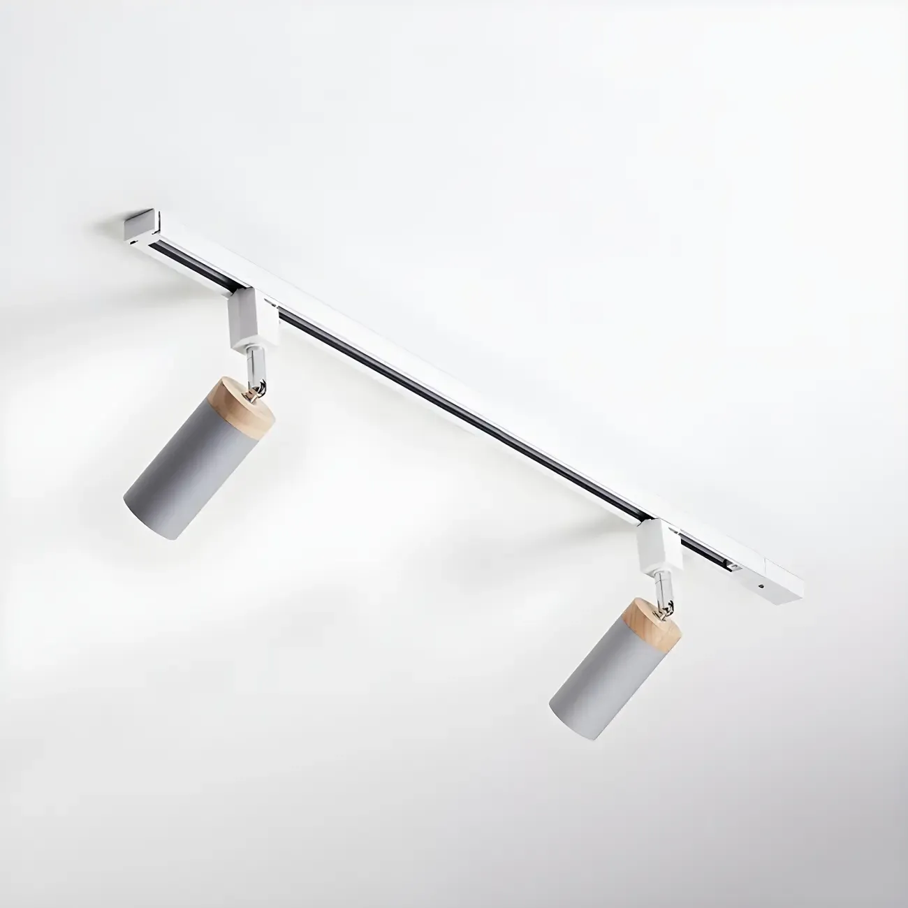 4-Light Metal Modern LED Track Lighting Fixture Adjustable Head