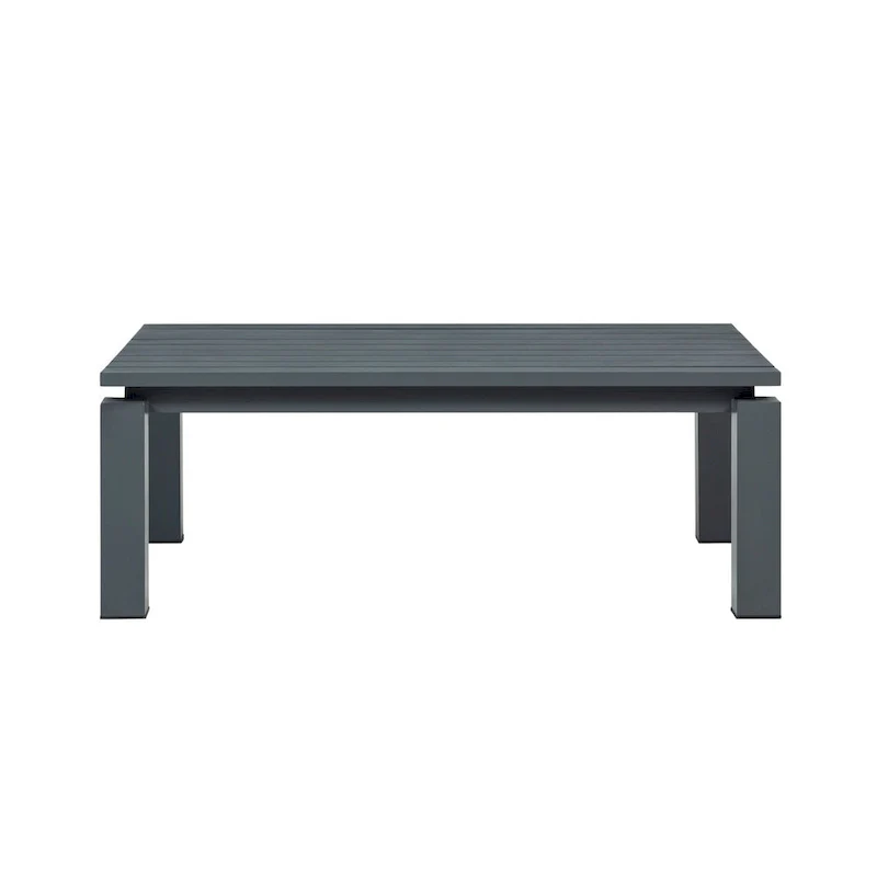 Sardinia Outdoor Aluminum Coffee Table - Gray
