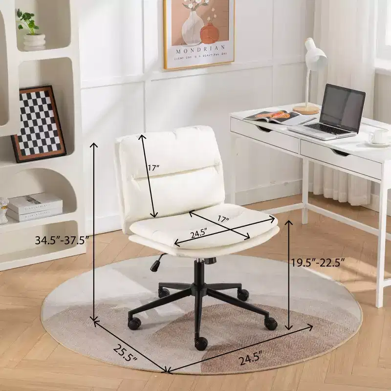Vatros Adjustable Swivel Office Chair Wide Seat Office Chair