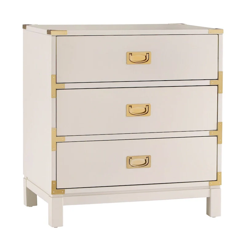 Kedric 3-drawer Goldtone Accent Nightstand by iNSPIRE Q Bold