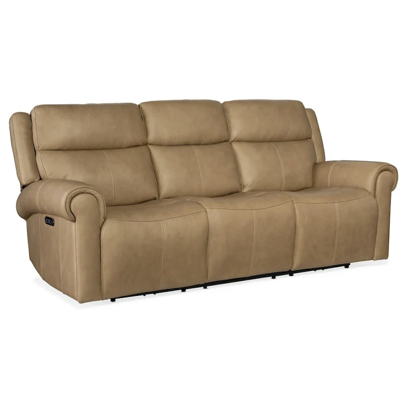 Hooker Furniture SS103-PHZ3-OBERON-POWER-SOFA Oberon 89 Wide Leather