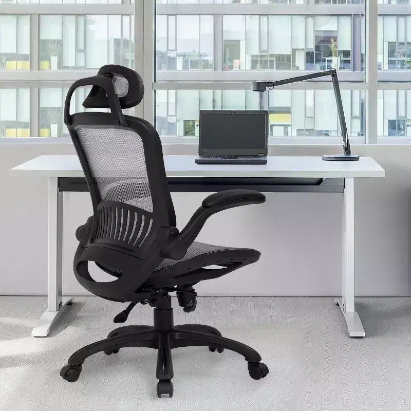 FDW Office Chair High Back Swivel Mesh Desk Chair with Adjustable Height