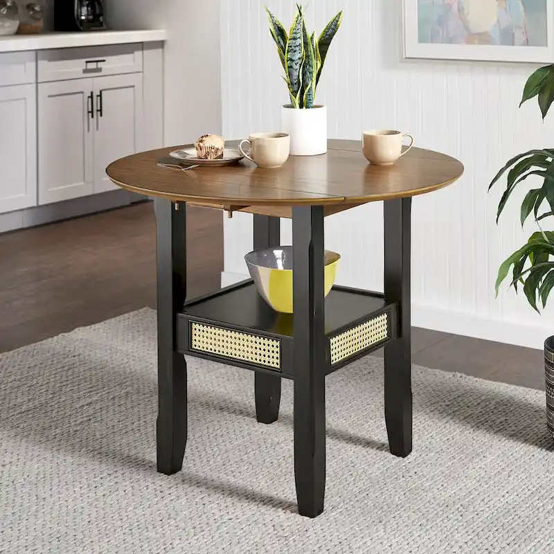 Plaga Cane Accent Dining Table by iNSPIRE Q Classic - 36-inch