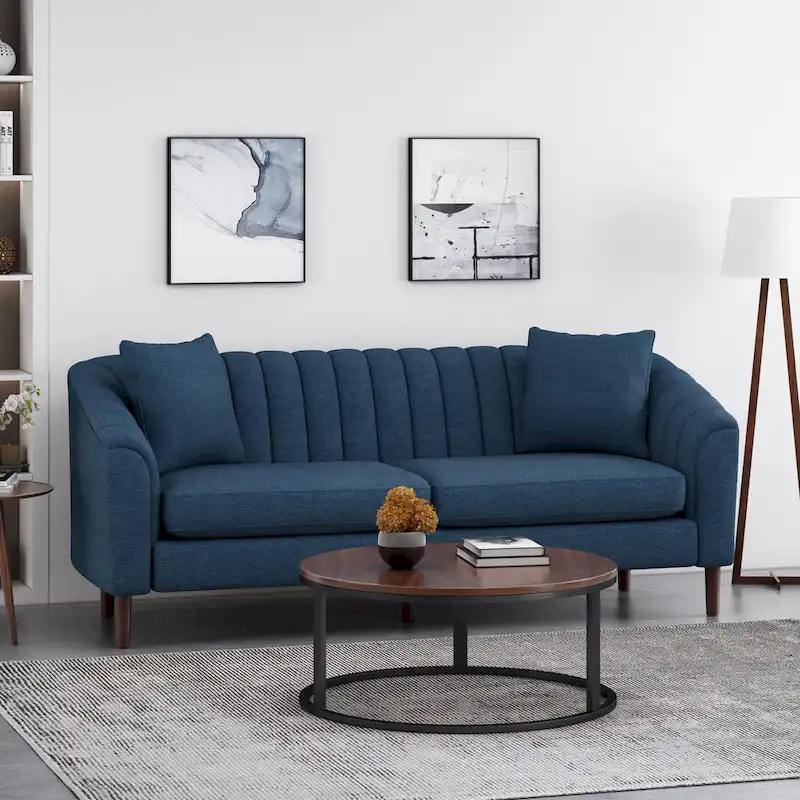 Ansonia Channel-tufted Sofa by Christopher Knight Home