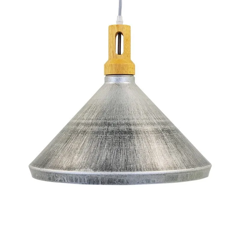 Yosemite Home Decor Gris Plateado Collection Large Triangle Pendant - 15.70 x 15.7 x 13.5